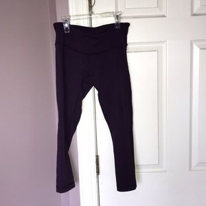 Purple Lululemon Crop Leggings